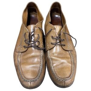 Bruno Magli Men's Brown Leather Camel Cognac Shoes 8.5 — READ LISTING